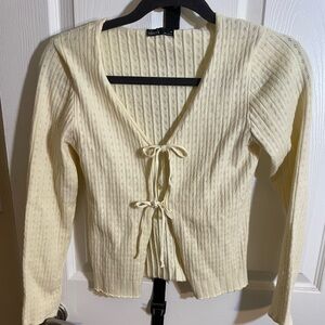 Urban outfitters tie front cardigan